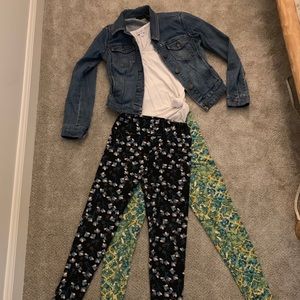 Two pair of Lularoe Leggings OS EUC